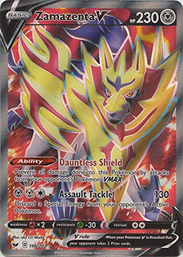 Zamazenta V - 196/202 - Full Art Ultra Rare : Amazon.ca: Toys & Games