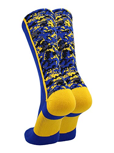 Image of TCK Athletic Crew Socks Digital Camo Football Basketball Lacrosse