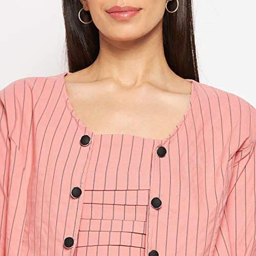 Image of CAMEY Women Striped Cotton Dress