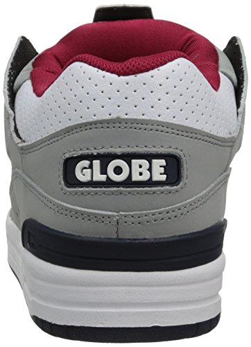 Image of Globe Mens Fusion Skate Shoes, Grey /White /Navy, 5 M US