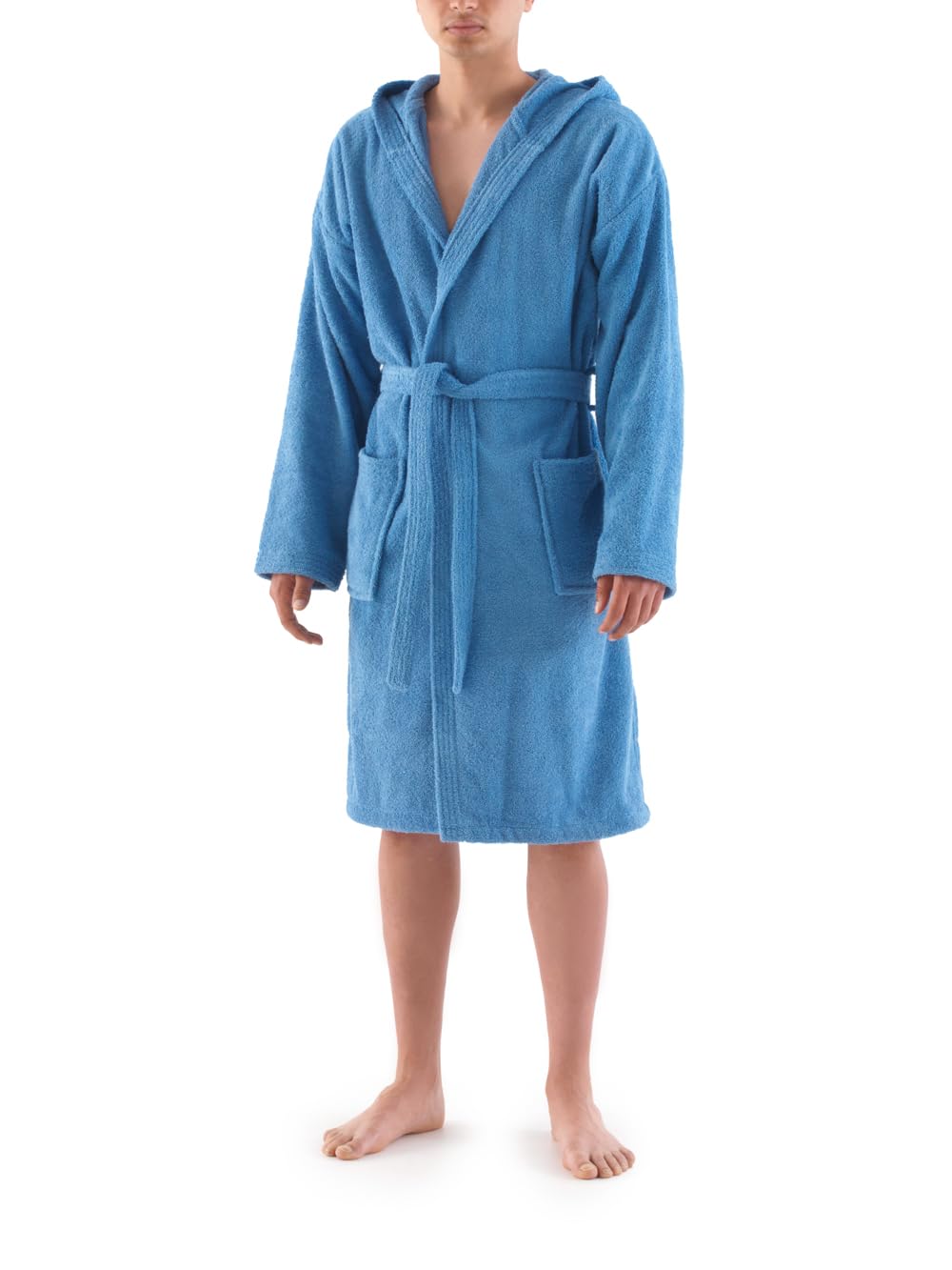 Top Towel - Élégant - Peignoir Sans Capuche pour Femme et Homme 100% Coton, 500 g/m² - Doux et Absorbant pour Douche, Spa et Piscine