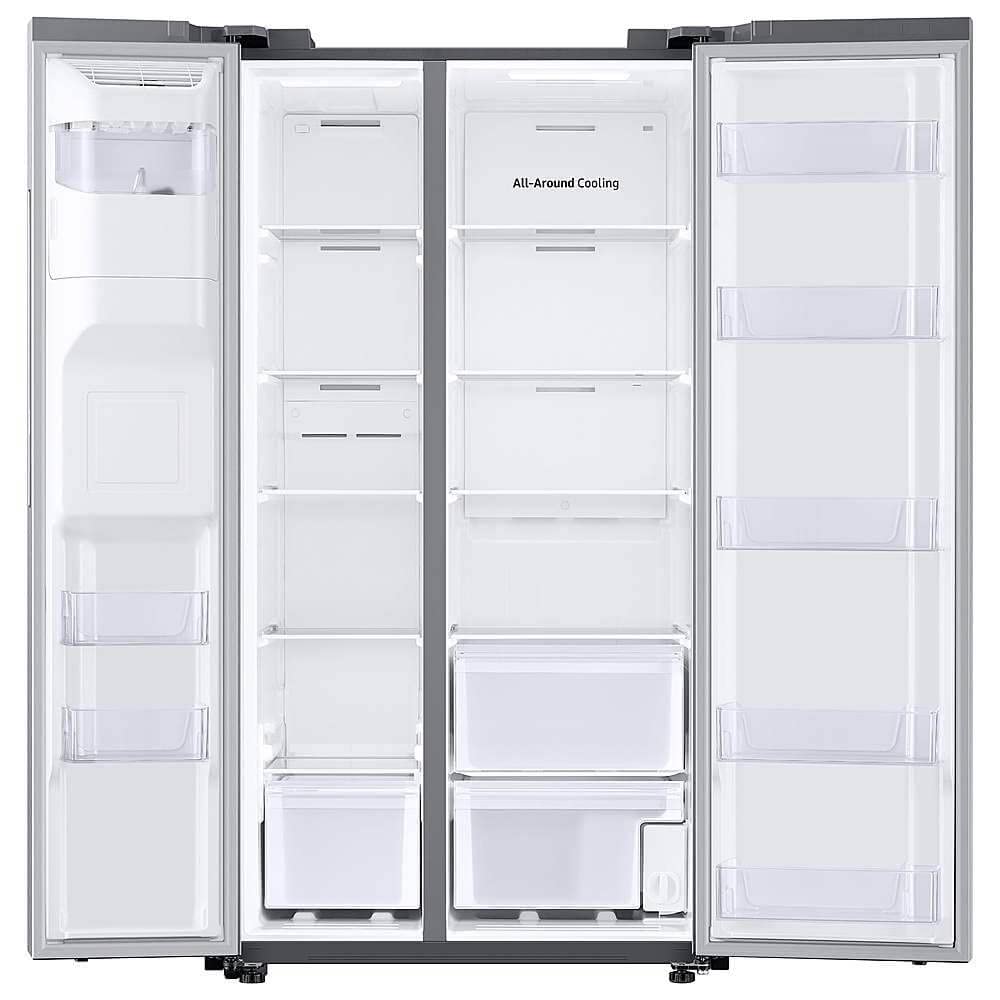 Samsung RS27T5201SR 27.4 Cu. Ft. Stainless Steel Side-by-Side Refrigerator with WiFi on Fridge.com