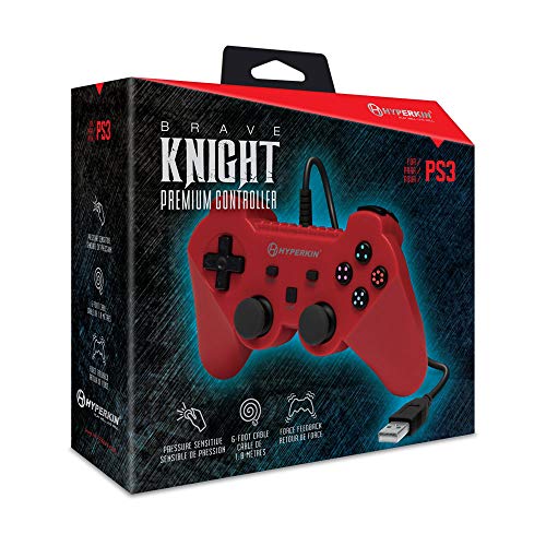 Hyperkin "Brave Knight" Premium Controller For Ps3/ Pc/ Mac (Red) #TOP1