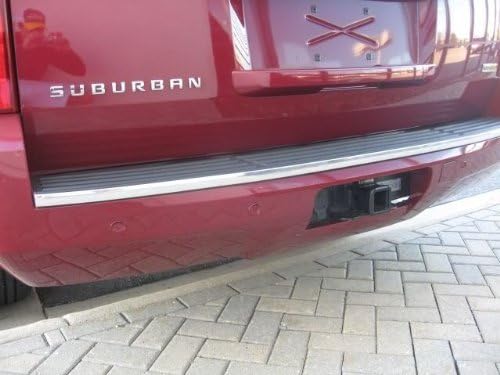 Miniatura 4 de 312 Motoring Compatible con Chevy Chevrolet Tahoe Suburban 2007-2012 cromo parachoques trasero moldura 2008 2009 2010 2011 07 08 09 10 11 12 1500