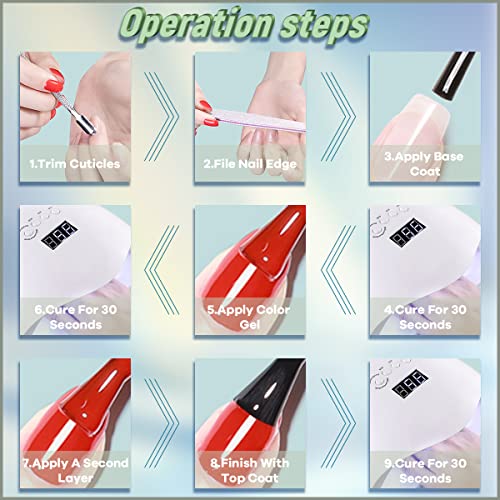 Yadada Gel Nail Polish,Light Grey Bean Green Gel Polish,Neutral Gel Nail Polish,Gel Polish Fall Colors, 0.42 Fl Oz 12Ml(Esmaltes Semipermanentes Para Uñas) #TOP5