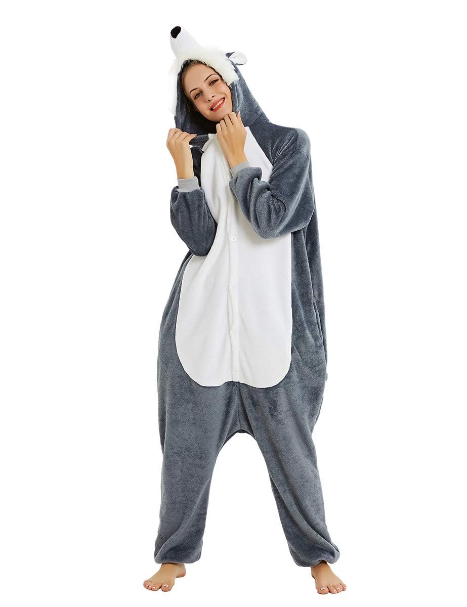 Luojida Carnevale Halloween Costume o Pigiama Animali Cosplay Party Tuta OnePiece Regalo di Compleanno per Adulti Adolescenziale Ragazzi