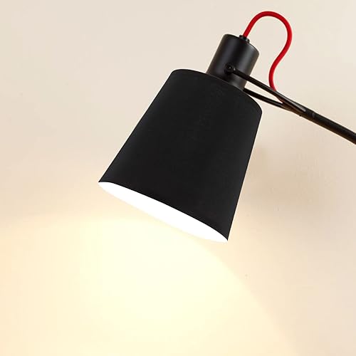 Miniatura 3 de SEWACC Pantallas de lámpara, pantalla de lámpara, lámpara de mesa, cubierta de luz con clip en la bombilla, pantalla de lámpara de escritorio,