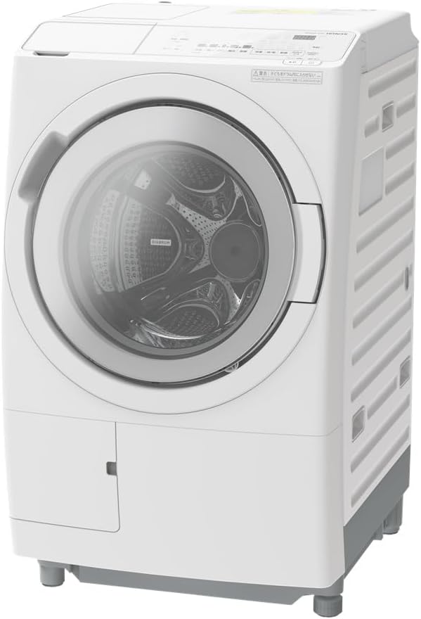 Hitachi Washer Dryer 12kg Front Load Model BD-SV120ML(W) White Automatic Detergent Dispenser Easy Maintenance Large Capacity 15