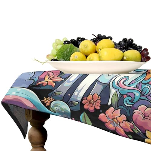 Nappe rectangulaire haut de gamme en lin couleur cheval style rustique chic - 7