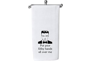 WCGXKO Put Your Filthy Hands All Over Me Justin Inspired Decorative Flour Sack Dish Towel