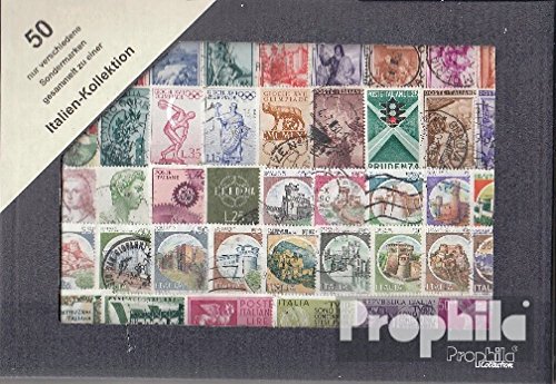 Prophila Collection Italia 50 Diversi Francobolli Speciali e Large Format (Francobolli per i Collezionisti)