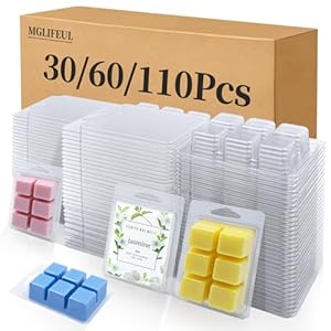 MGLIFEUL Wachsschmelzformen 6 Mulden Klar