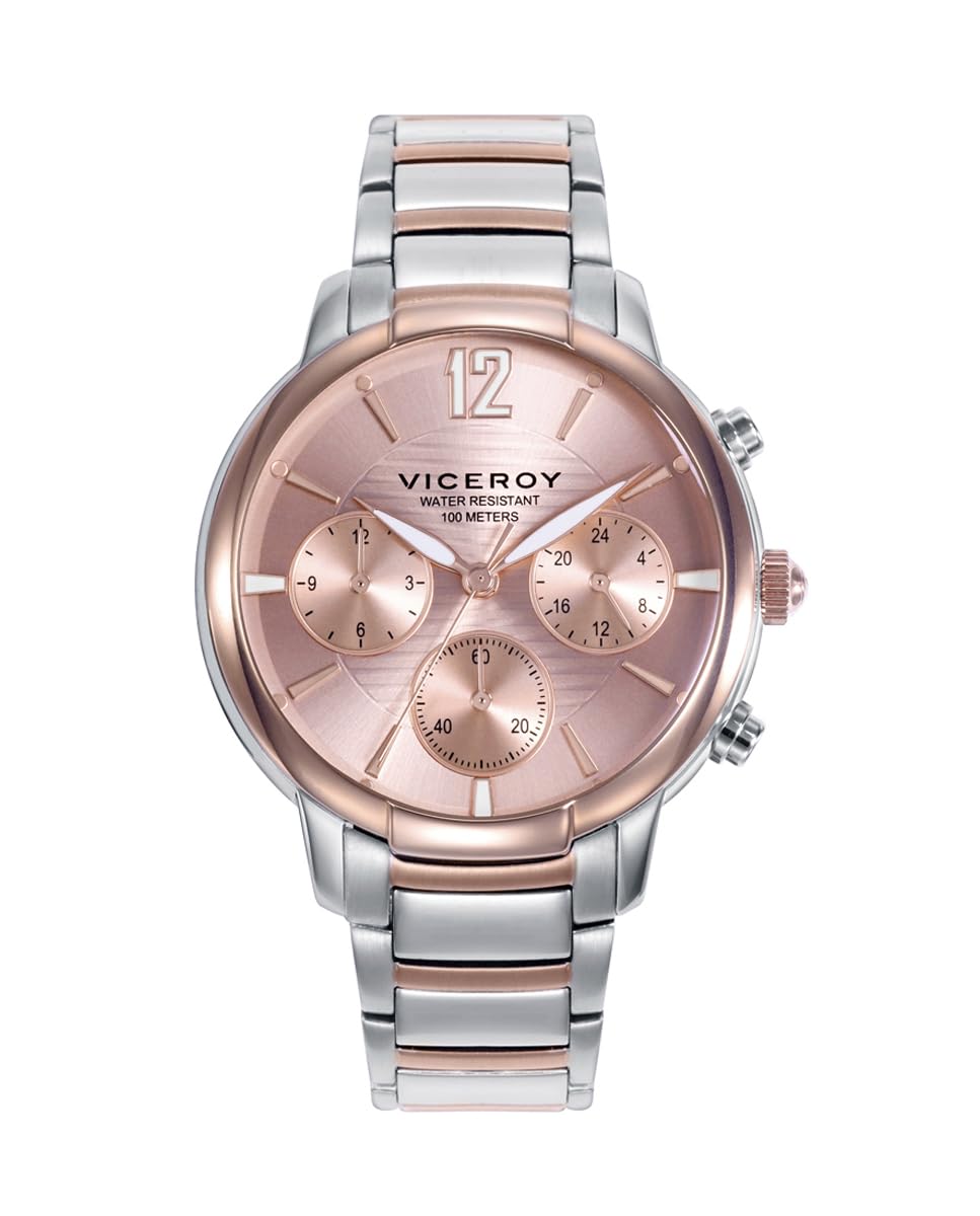 Viceroy401206-75 Reloj Mujer Laura Escanes - Bicolor Acero IP Rosa, Sumergible 100m