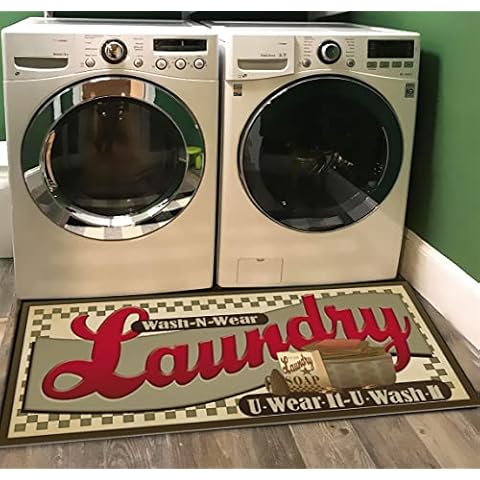 Ukeler Waschküchen-Teppich, Waschküchen-Bodenteppich für Waschraum Cover
