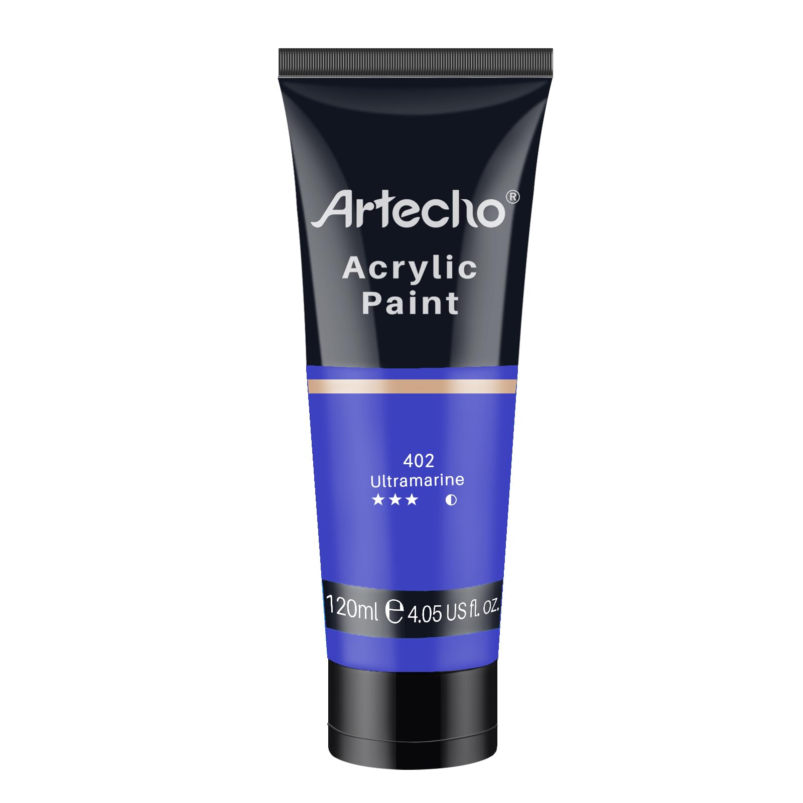 Artecho Professional Acrylic Paint, Untramarine (120ml / 4.05oz) Tubes