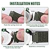 Vicloon Nylon Fabric Watch Straps, Pack of 2 Quick Release Watch Strap 20mm Nylon Replacement Watch Band for Men and Women Multicolors (Black+Green) #2
