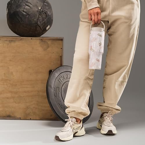 Miniatura 5 de HydroJug Sport Botella de acero inoxidable con popote, aislada al vacío, de 40 onzas, a prueba de fugas, diseño ergonómico, reutilizable, apta para