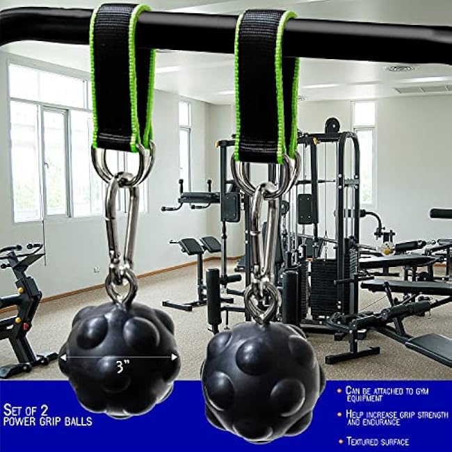 Trademark Innovations Pull Up Power Grip Balls Climbing Board Bouldering Hangboard Grip Trainers