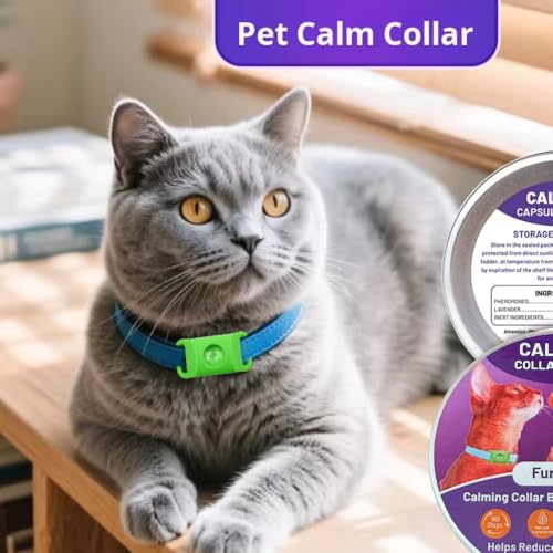 Image of FurLife Pet Calming Pendant - Waterproof Collar Tag for Dogs & Cats | Suitable for All Breeds - (Green)