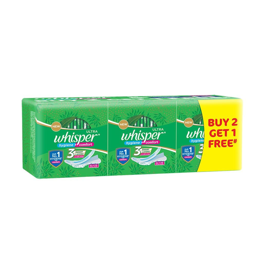 Whisper Ultra Clean Sanitary Napkins, XL+ 45 Count (B0CRKKXZKL) Amazon Price History, Amazon Price Tracker