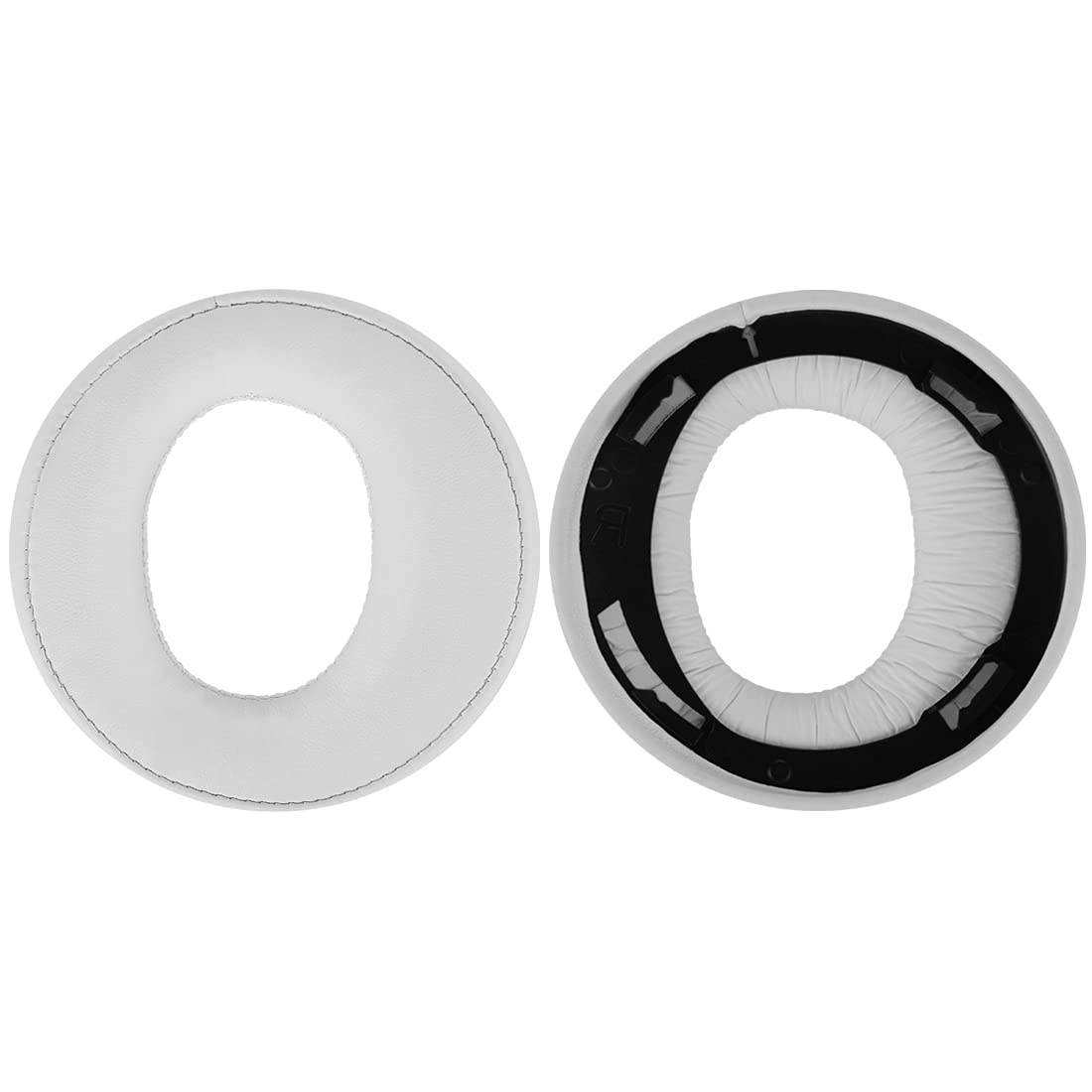 GEEKRIA Earpad Replacement for Playstation Gold Wireless/Sony PS4 / PS3 / PSV Gold Wireless Headphone Ear Pad and Headband Pad/Ear Cushion + Headband Cushion/Repair Parts Suit (White/Blue)