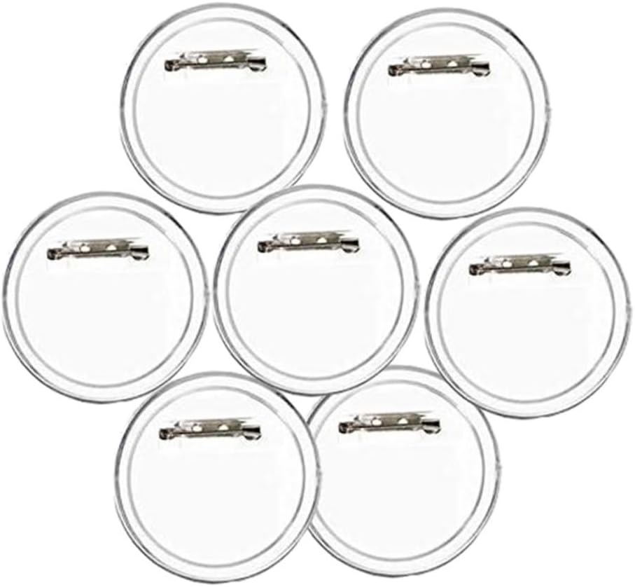 BESPORTBLE 36pcs Clear Button Badges Kit DIY Acrylic Design Button Pins Diameter for Craft Supplies Personalize Your Own Badges with Pins