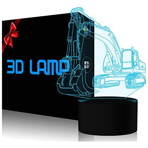 YiKAiLi 3D Excavator LED Night Light Cover