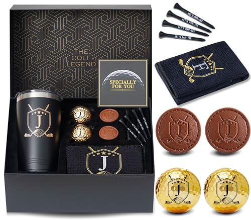 Cybgene Golf Gifts For Men, Women With Initials, Personalized Golf Set Gift For Golfers, Cool Accessories For Golfers On Birthday And Christmas