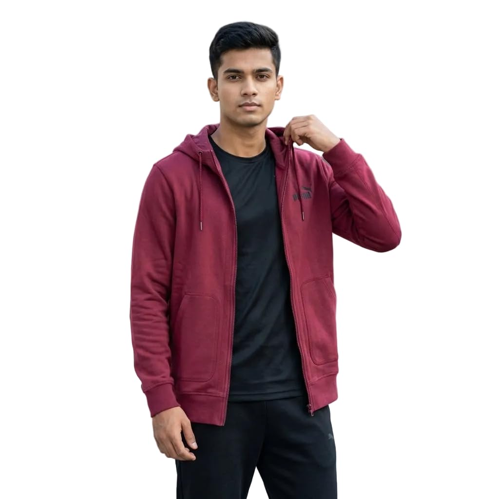 puma Men's Cotton Blend Hooded Neck Sweatshirt-picture-10
