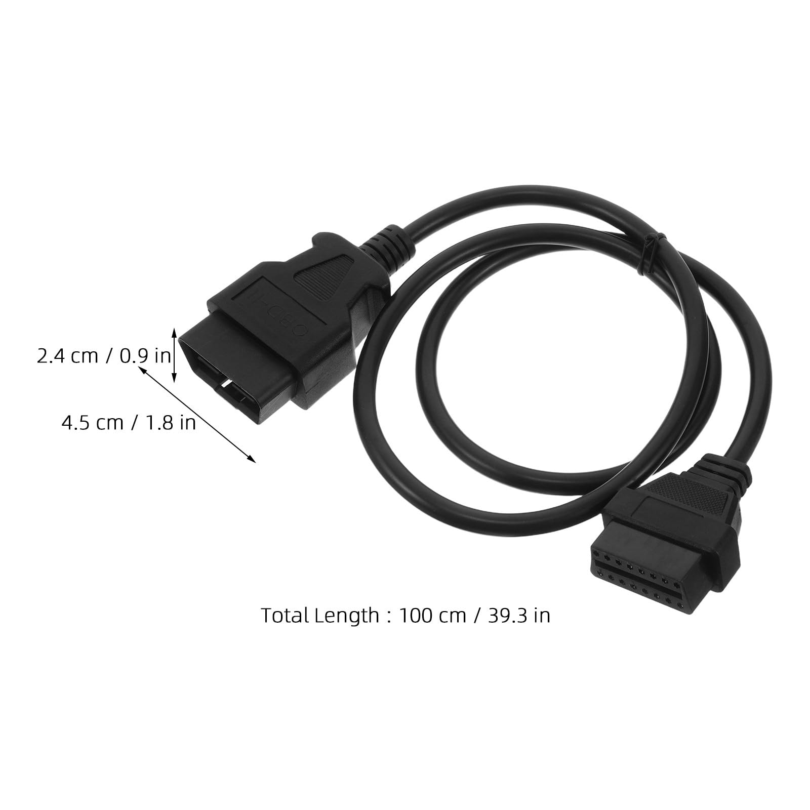 Zerodeko Cable de diagnóstico OBD2 para vehículos, Cable de extensión de