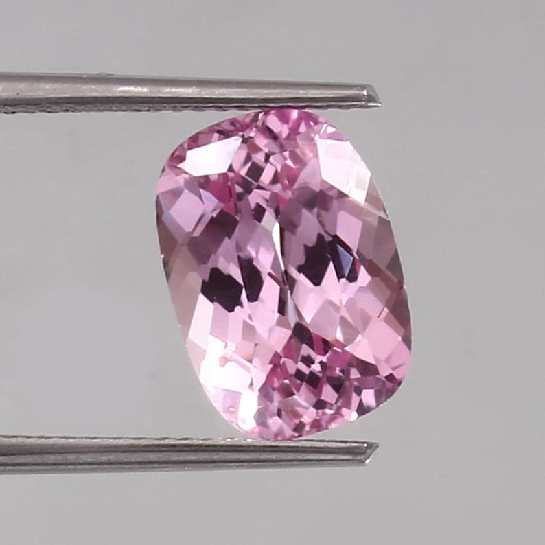 Saphir rose de Ceylan naturel en coussin 11,5mm pour création haute joaillerie - 3