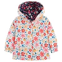 Seanrui Kids Rain Jacket Lightweight Girls Rain Coat Windbreaker Waterproof Hooded Toddler Rain Suit 5T Light Pink