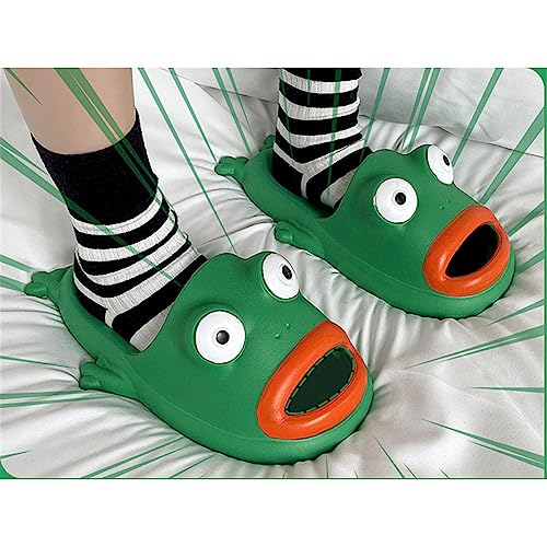 Hauioe Frog Flip Flops - Couple Beach Slippers, Bath Shoes, Non-Slip Fish Slipper, Summer Funny Slides2