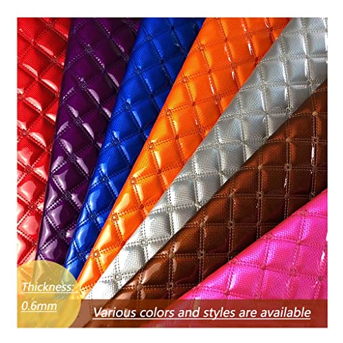 Simili Cuir Piqué Orange 1.4x4m - Tissu Ameublement en Vinyle au Mètre - 5