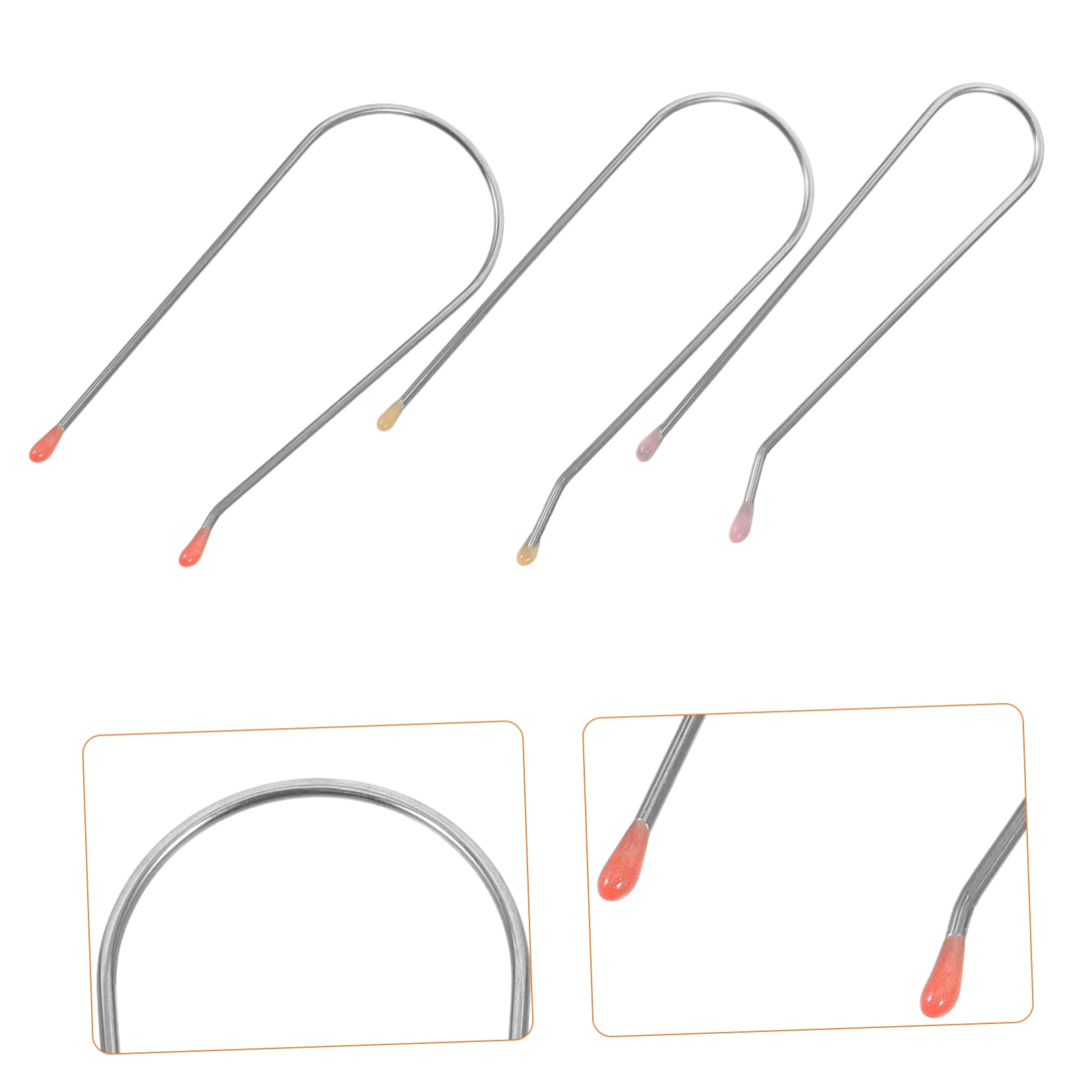 Healeved 72piezas Clip De Reemplazo Para Rizador De Pelo De Clips De Rodillo Térmico De Inoxidable Fáciles De Usar y Eficientes Para Estilos
