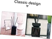 Vista 4 de Contenedor de vidrio vacío de la botella cuadrada de la tapa de madera blanca elegante para los aceites de fuego