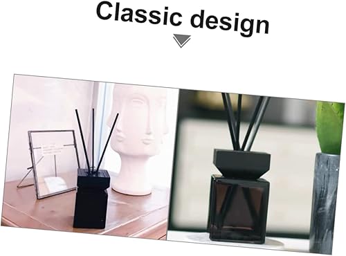 Miniatura 4 de Contenedor de vidrio vacío de la botella cuadrada de la tapa de madera blanca elegante para los aceites de fuego