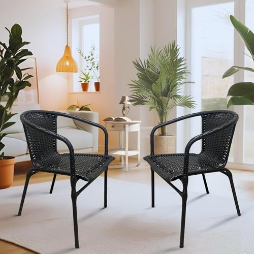 Cadeiras de Jardim de Fibra Sintética com Estrutura de Aço para V...