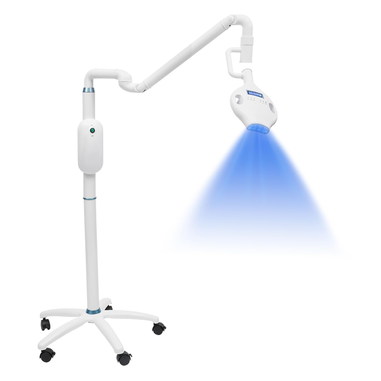Dental Teeth Whitening Machine with LED Blue Red Purple Light Mobile Whitening Lamp Bleaching Cold Light Accelerator Adjustable