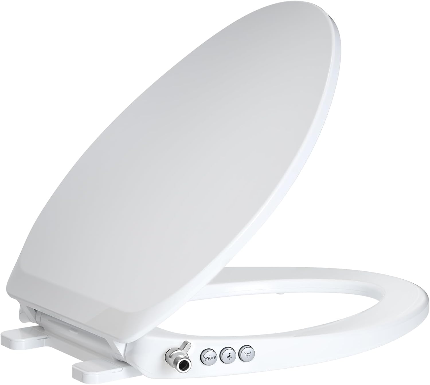 Bidet Toilet Seat – Non-Electric, Self-Cleaning Dual Nozzles for Frontal & Rear Wash, Adjustable Water Pressure, Slow-Close Lid, Fits Elongated Toilets – Hygienic & Eco-Friendly Upgrade (Elongated)