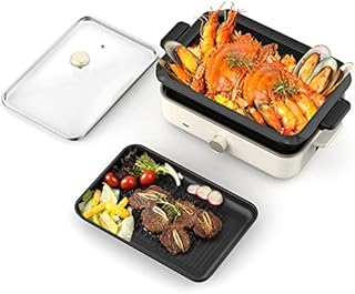 Multi-functional 3 in 1 Electric Skillet, Hot Pot, Steamer with Lid -Dishwasher Safe