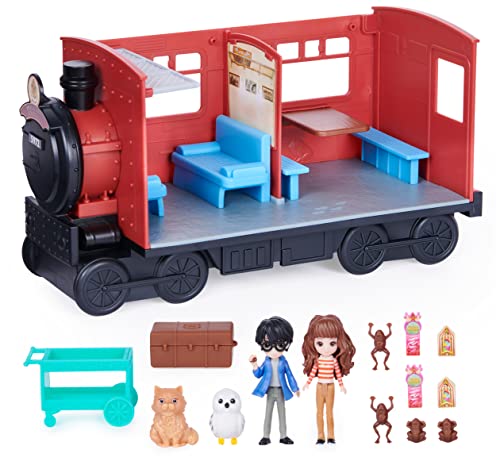 Wizarding World Harry Potter - Hogwarts Express Zug Spielset mit Hermine Granger und Harry Potter Sammelfiguren und Zubehör, Spielzeug ab 5 Jahren, Fanartikel