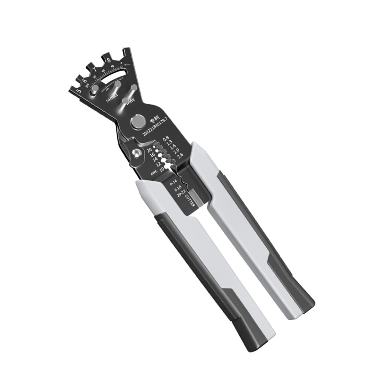 Vanadium Steel Wire Stripping Cutter Plier Wire Stripper Tool for Electric Cable Stripping Cutting and Crimping (10-14 16-18 20-22)