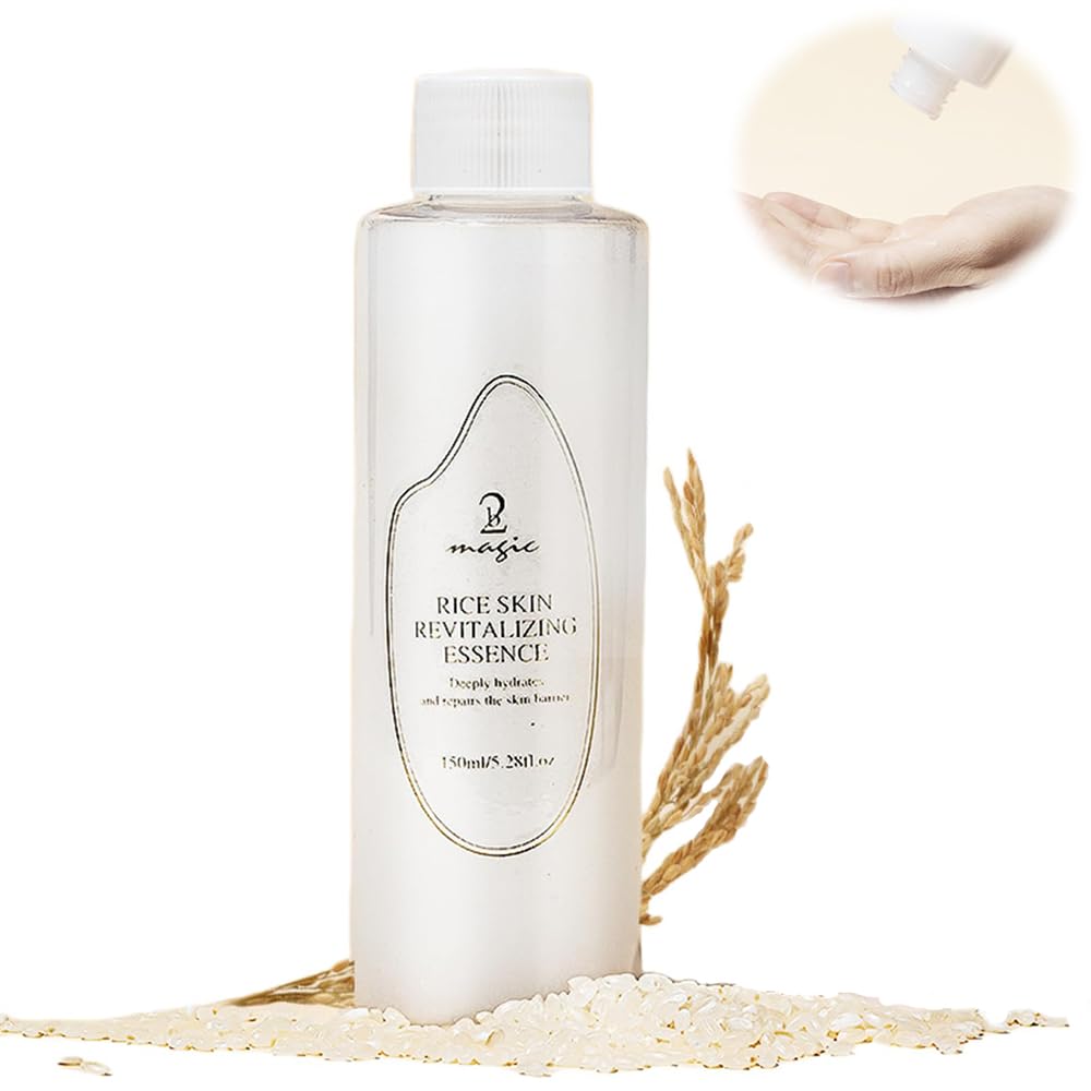 Azonee Rice Toner for Face Korean Skincare, Rice Water Toner, Pore Minimizer, Deep Hydrating Moisturizing Essence, Redness & Exfoliating Skin Toner, Balances Oil & Water, 150ml