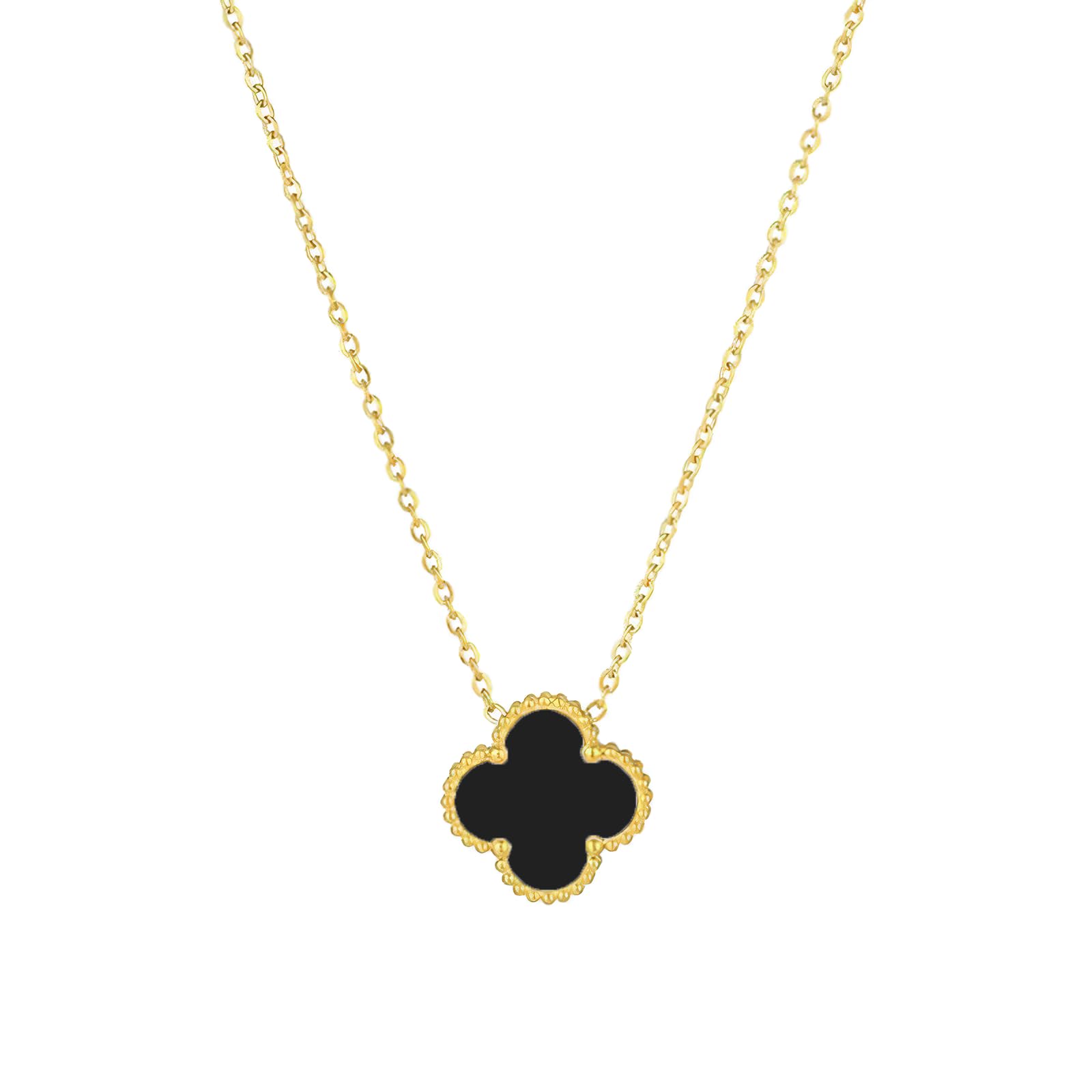 NALISASA Clover Necklace for Women, Lucky Charm Pendant Necklace, Simple Lucky Clover Necklace, Dainty 4 Leaf Clover Necklaces Jewelry for Women