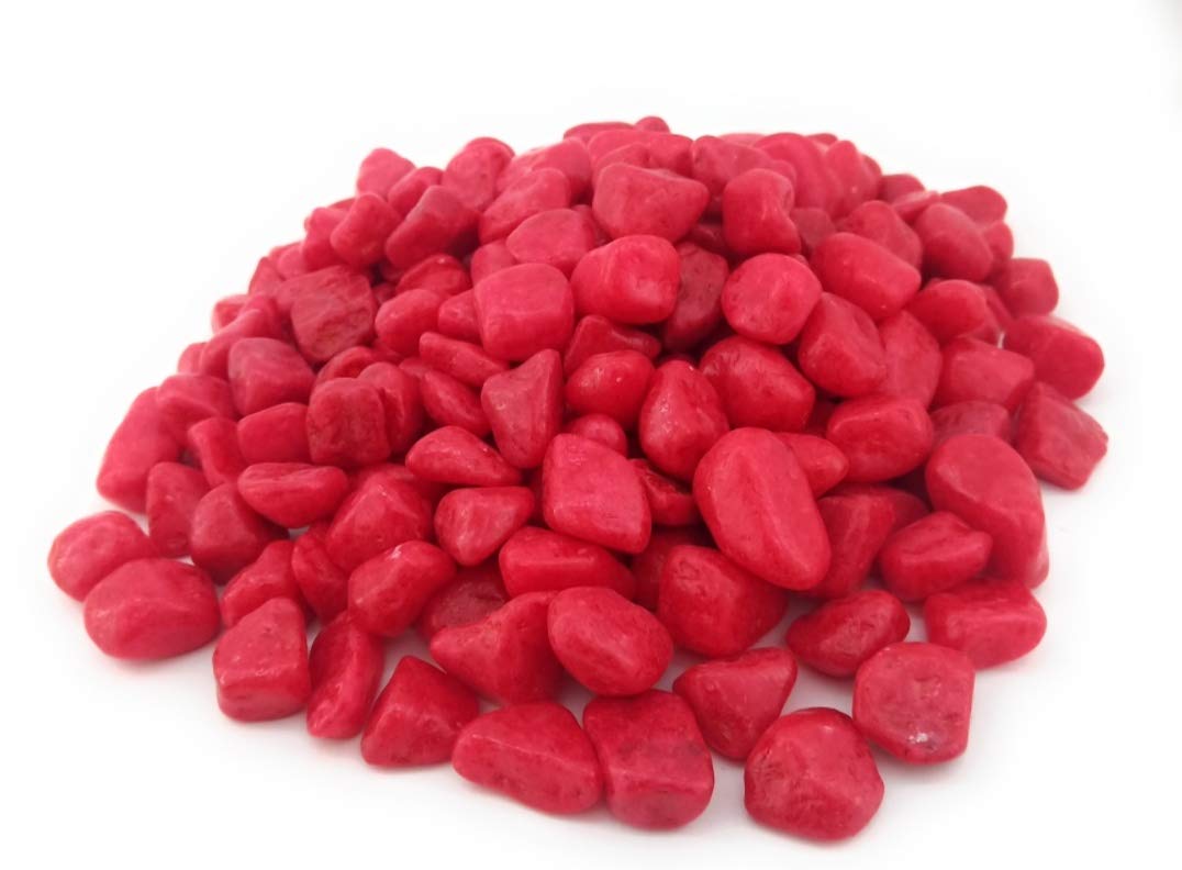 PAVLOK Colorful Stone for Decorative Garden, Plants Pots Home Decor/Glass Pebbles gravels, Stone for vase.(Red.1 kg) (B08CL3WSGK) Amazon Price History, Amazon Price Tracker
