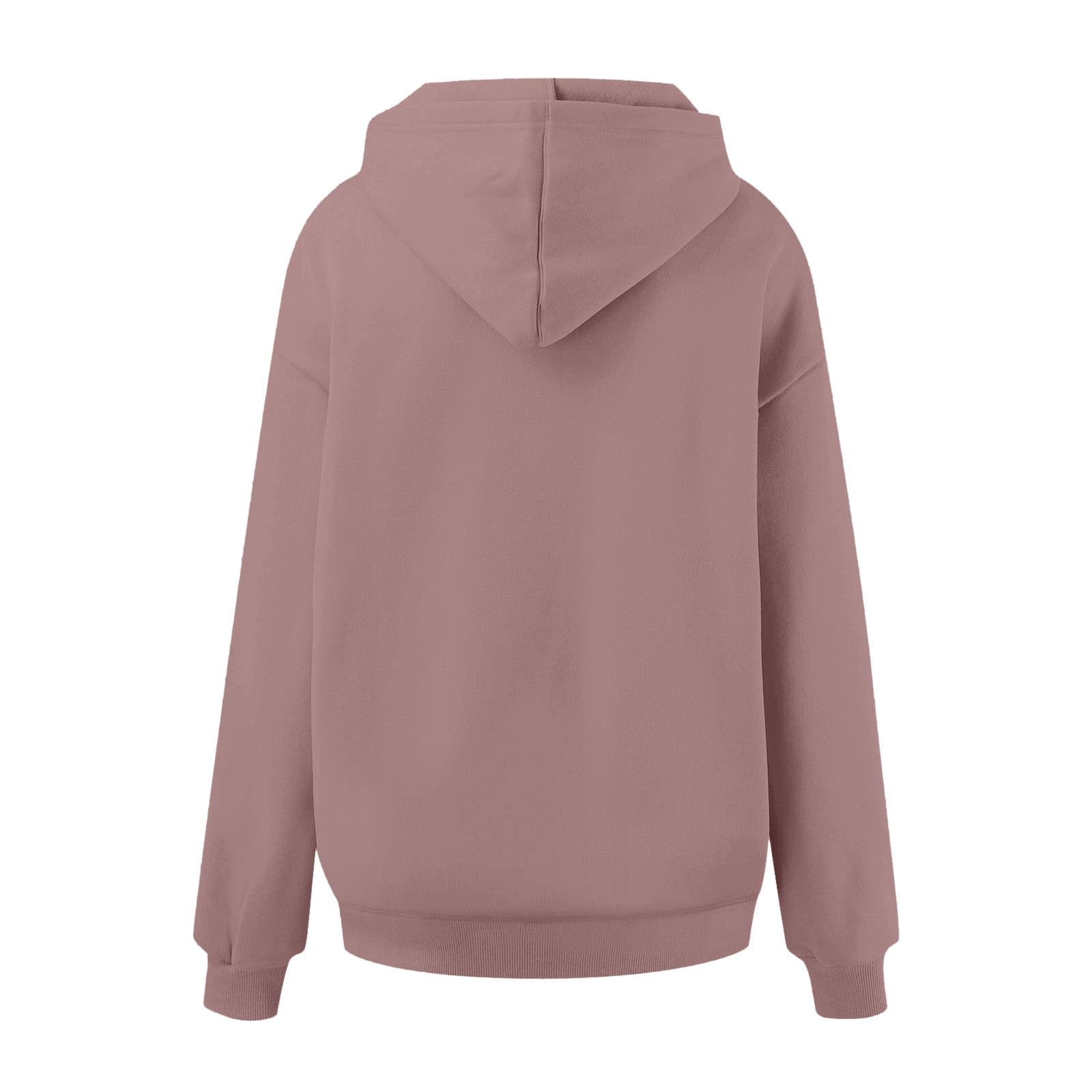 Genérico Sudadera Mujer Tamaño Sin Capucha Terciopelo Corto Manga Larga Bolsillos Ropa Otoño Invierno Casual