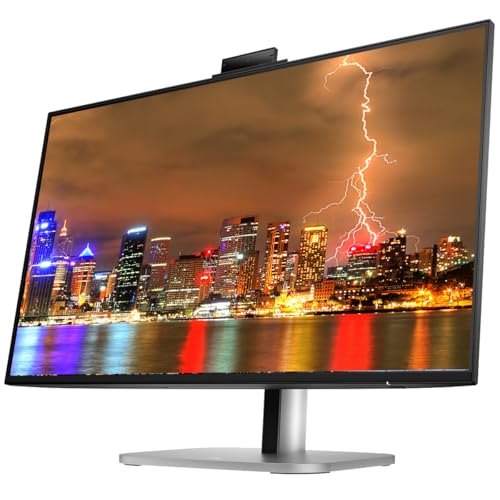 Image of HP Series 5 Pro 24-inch 524pm & 524pf FHD 1080P Conferencing Monitor, 2-Pack, Webcam and Mic, DisplayPort, USB Hub Bundled with Desk Mount Dual Monitor Stand