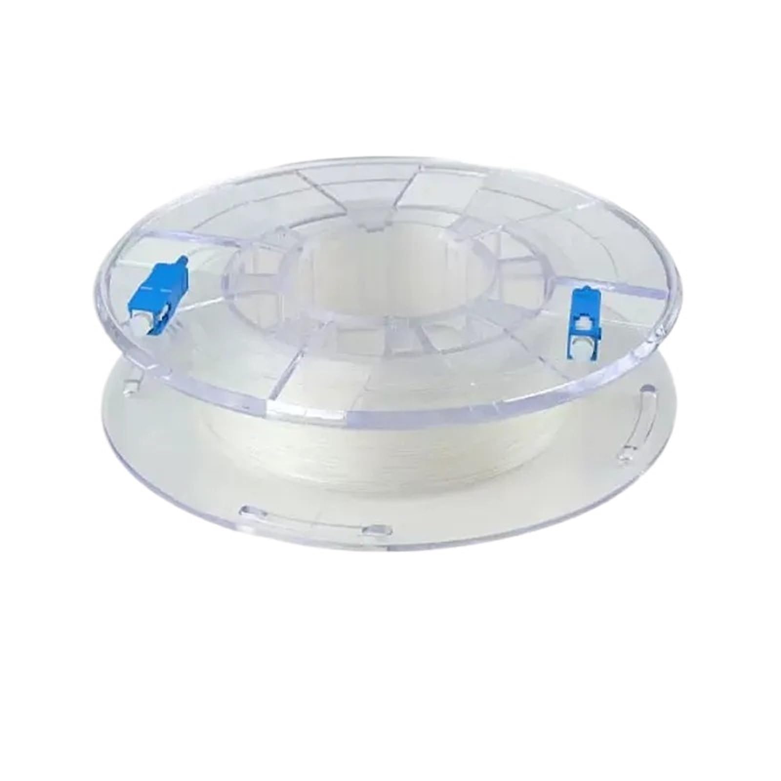 Cable de fibra óptica transparente para interiores, invisible, monomodo, de un solo núcleo, línea de extensión doméstica (60 m, 1 pieza con tambor)