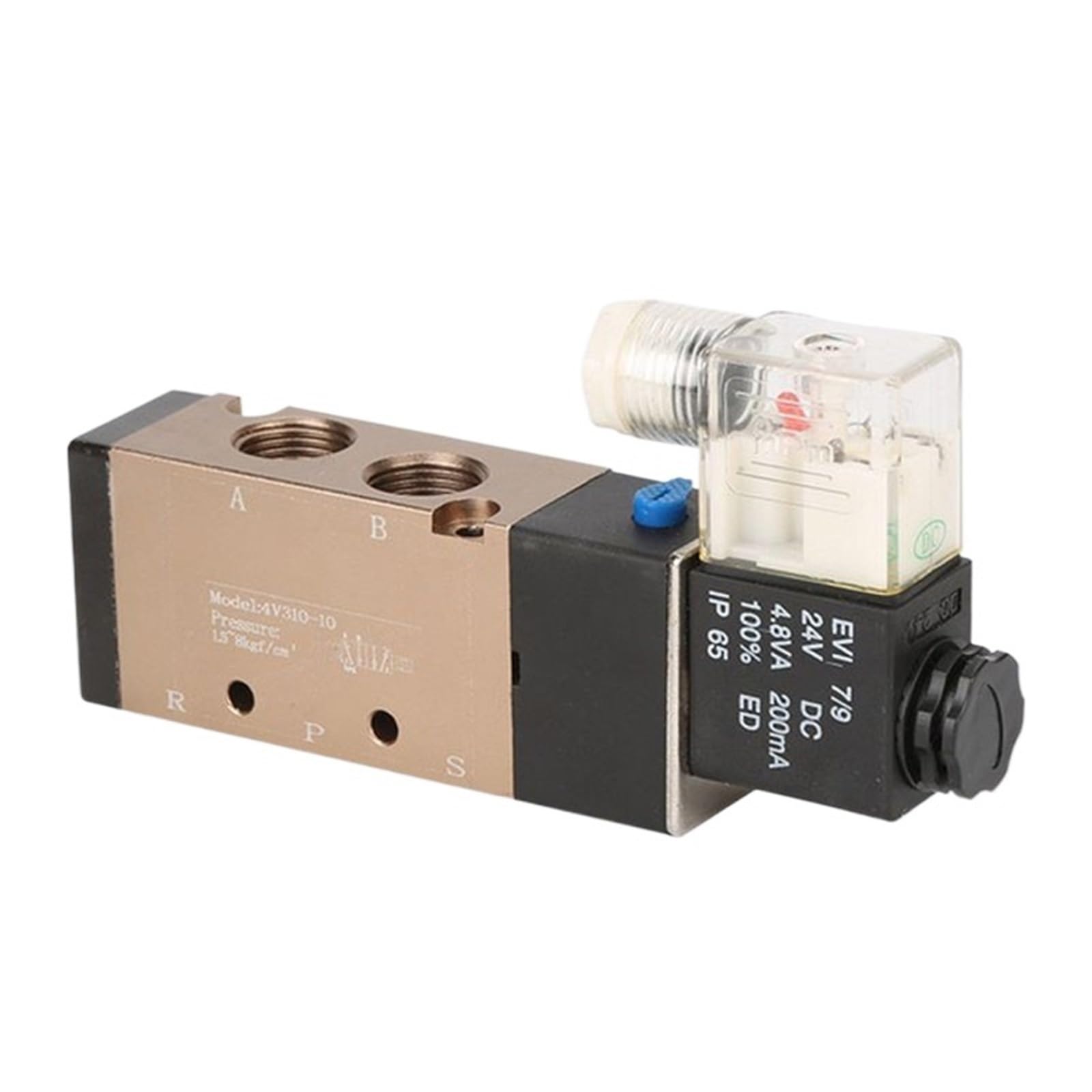 HYUJNAFZR 4V110-06/4V210-08//4V310-10/4V410-15 electronically controlled reversing valve two-position five-way solenoid valve(4V310 10)